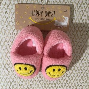 Happy Days Smiley Face Slippers